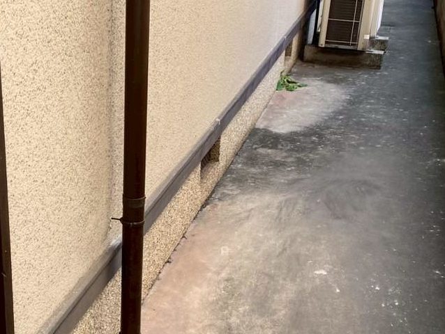 姫路市で公民館の雨樋工事が完了